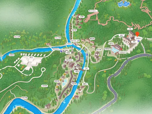 于田结合景区手绘地图智慧导览和720全景技术，可以让景区更加“动”起来，为游客提供更加身临其境的导览体验。